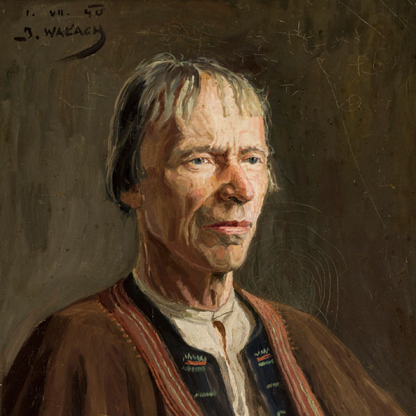 Portret górala, olej na płótnie - Jan Wałach